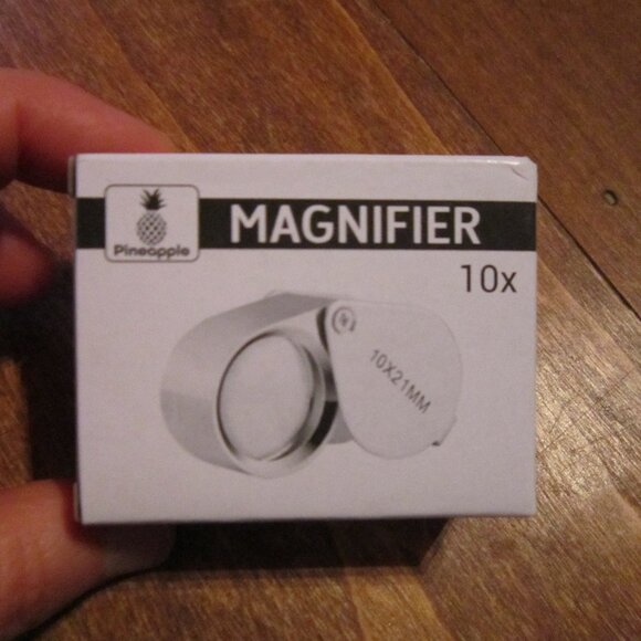 10X Jewelers Loupe Magnifier Pocket Magnifying Glass Small Jewelry Eye Loop - Picture 1 of 5
